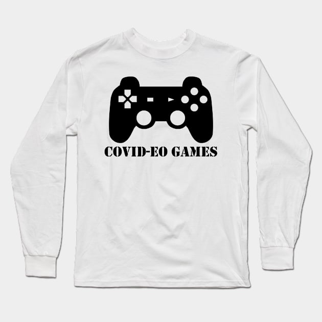 Covideo Game | Social Distancing Gamer | Quarantine and Video Games Long Sleeve T-Shirt by Laughweekend
